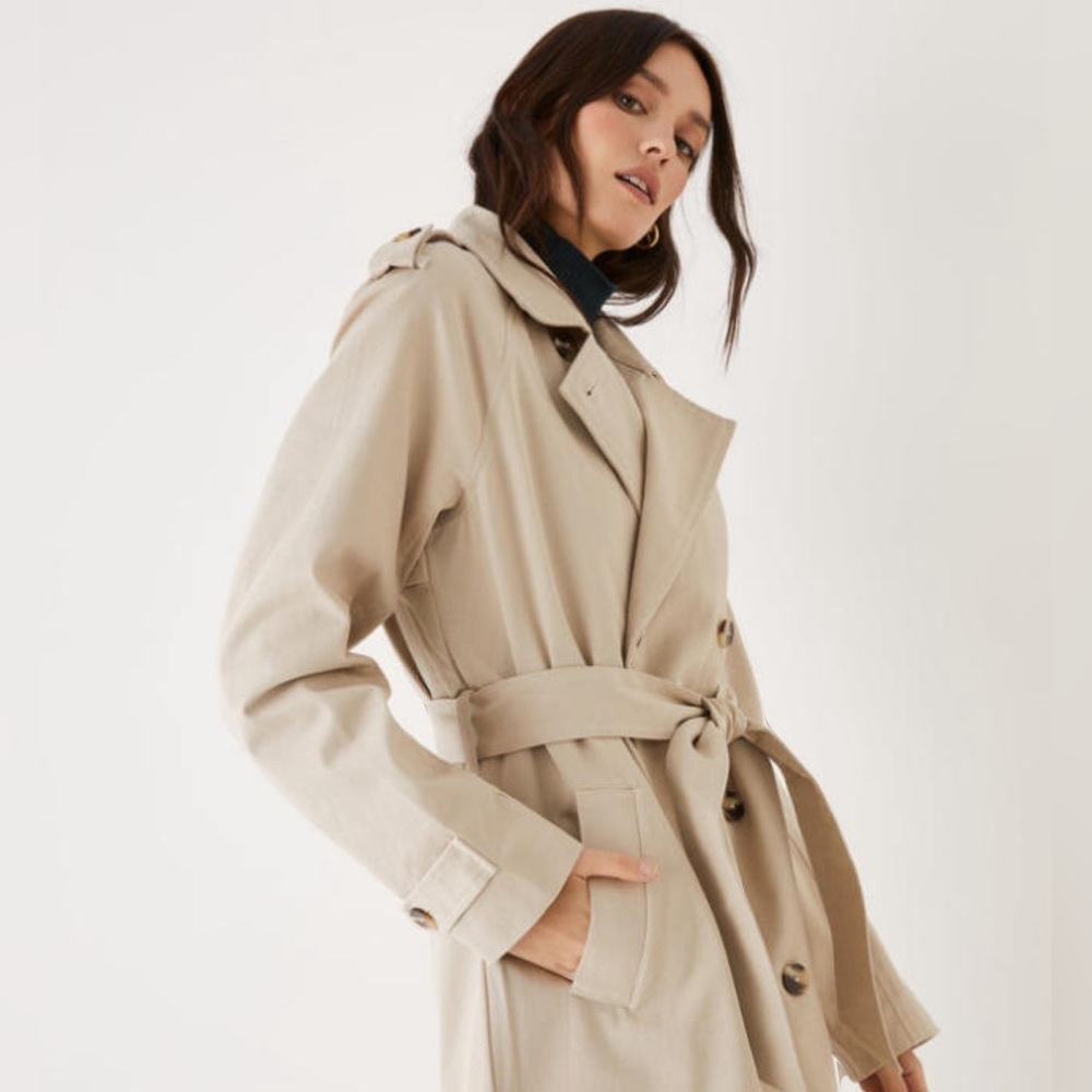 Frank And Oak Classic Trench Coat SZ XL